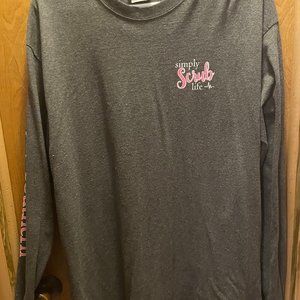 Long Sleeve Simply Southern Scrub Life Shirt
